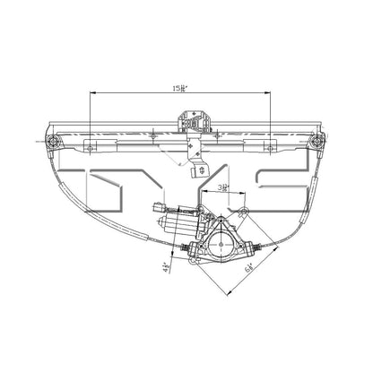 TYC Power Window Motor and Regulator Assembly 660536
