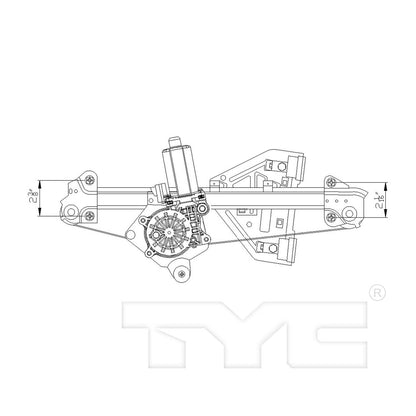 TYC Power Window Motor and Regulator Assembly 660540
