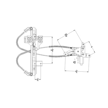 TYC Power Window Motor and Regulator Assembly 660543