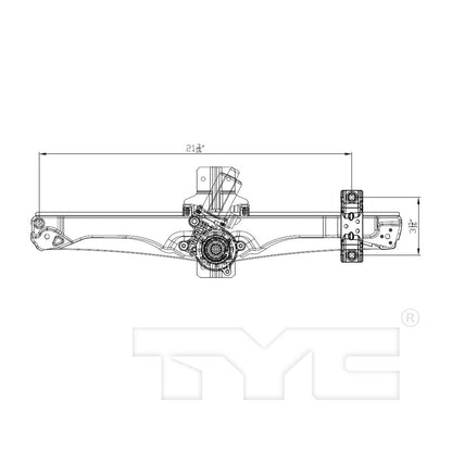 TYC Power Window Motor and Regulator Assembly 660585