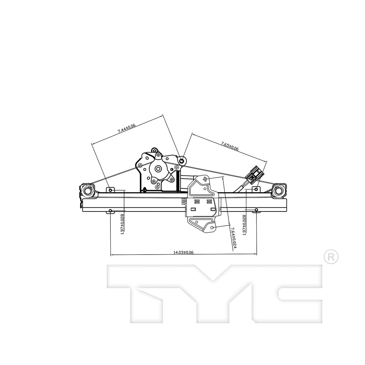 TYC Power Window Motor and Regulator Assembly 660606