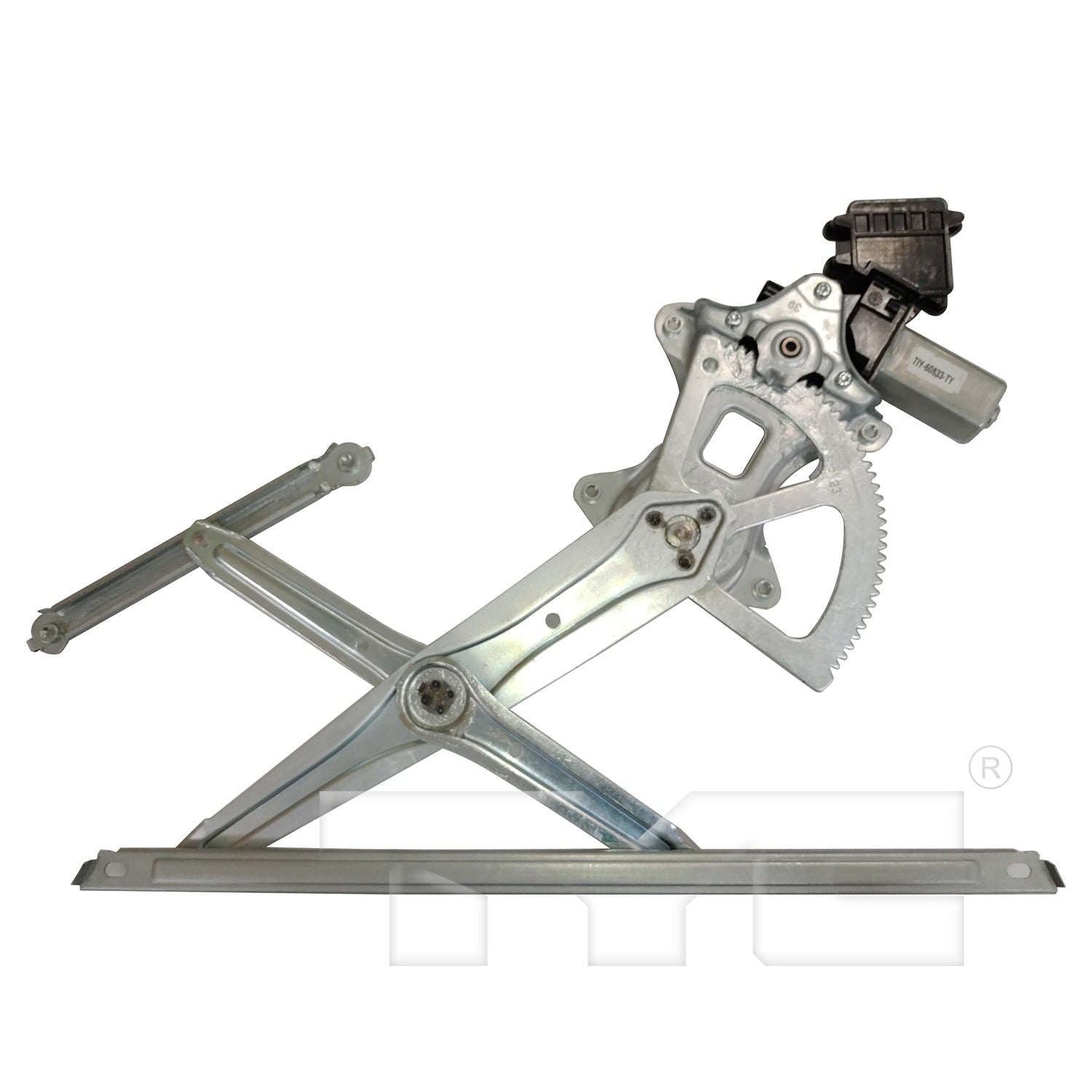 TYC Power Window Motor and Regulator Assembly  top view frsport 660634