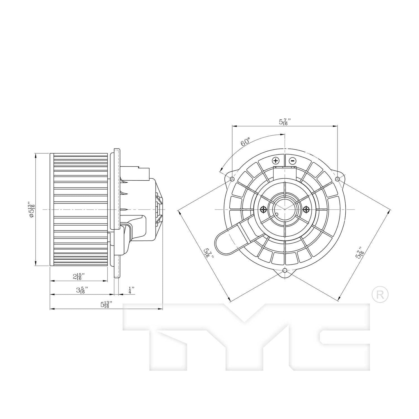 TYC HVAC Blower Motor 700197
