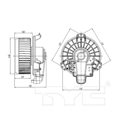 TYC HVAC Blower Motor 700249