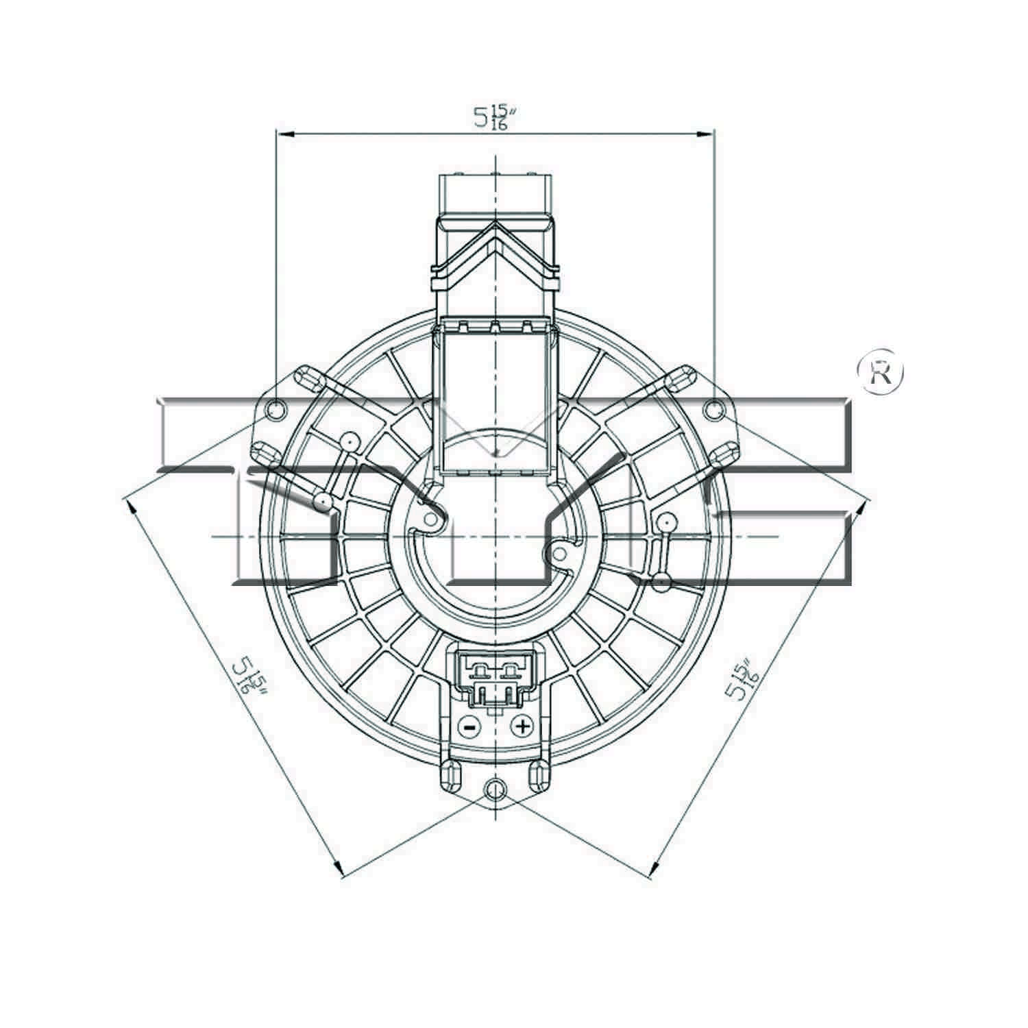 TYC HVAC Blower Motor 700264