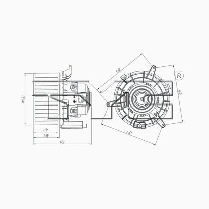 TYC HVAC Blower Motor 700267