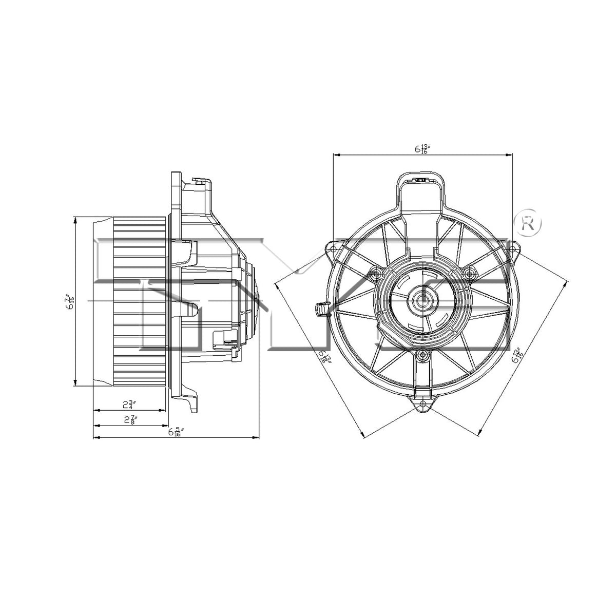 TYC HVAC Blower Motor 700270