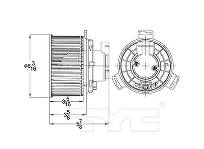 TYC HVAC Blower Motor 700284