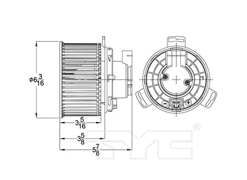 TYC HVAC Blower Motor 700284