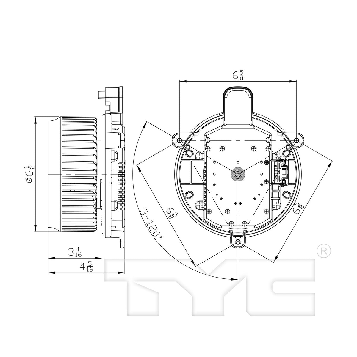 TYC HVAC Blower Motor 700298