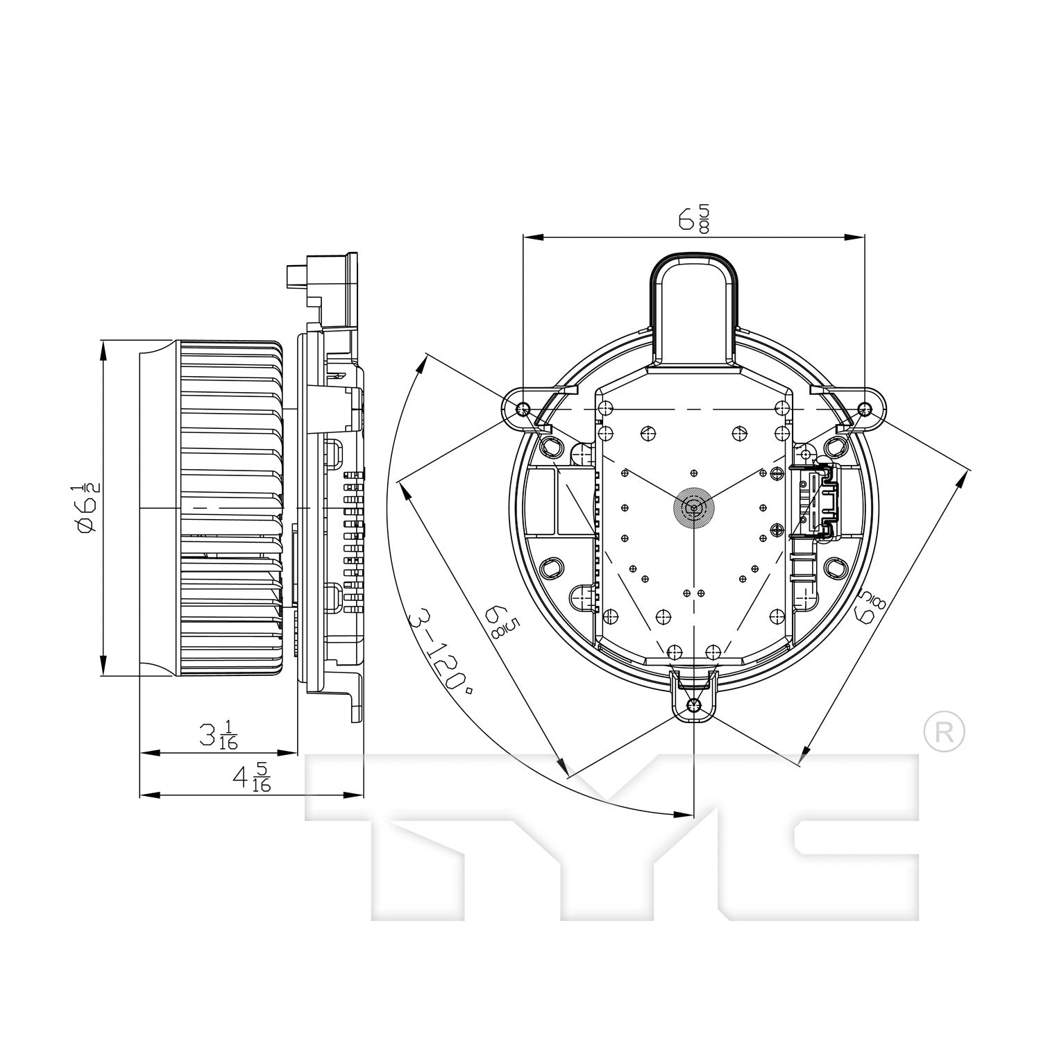 TYC HVAC Blower Motor 700298