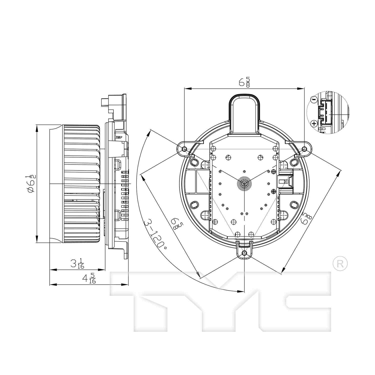 TYC HVAC Blower Motor 700299