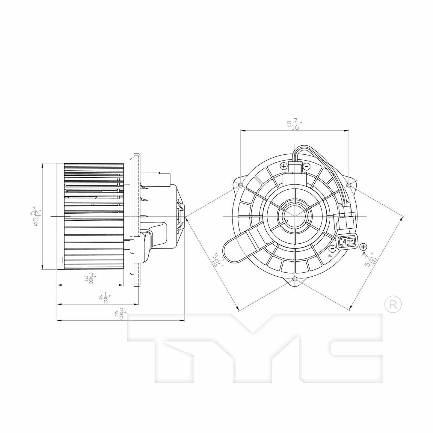 TYC HVAC Blower Motor 700300