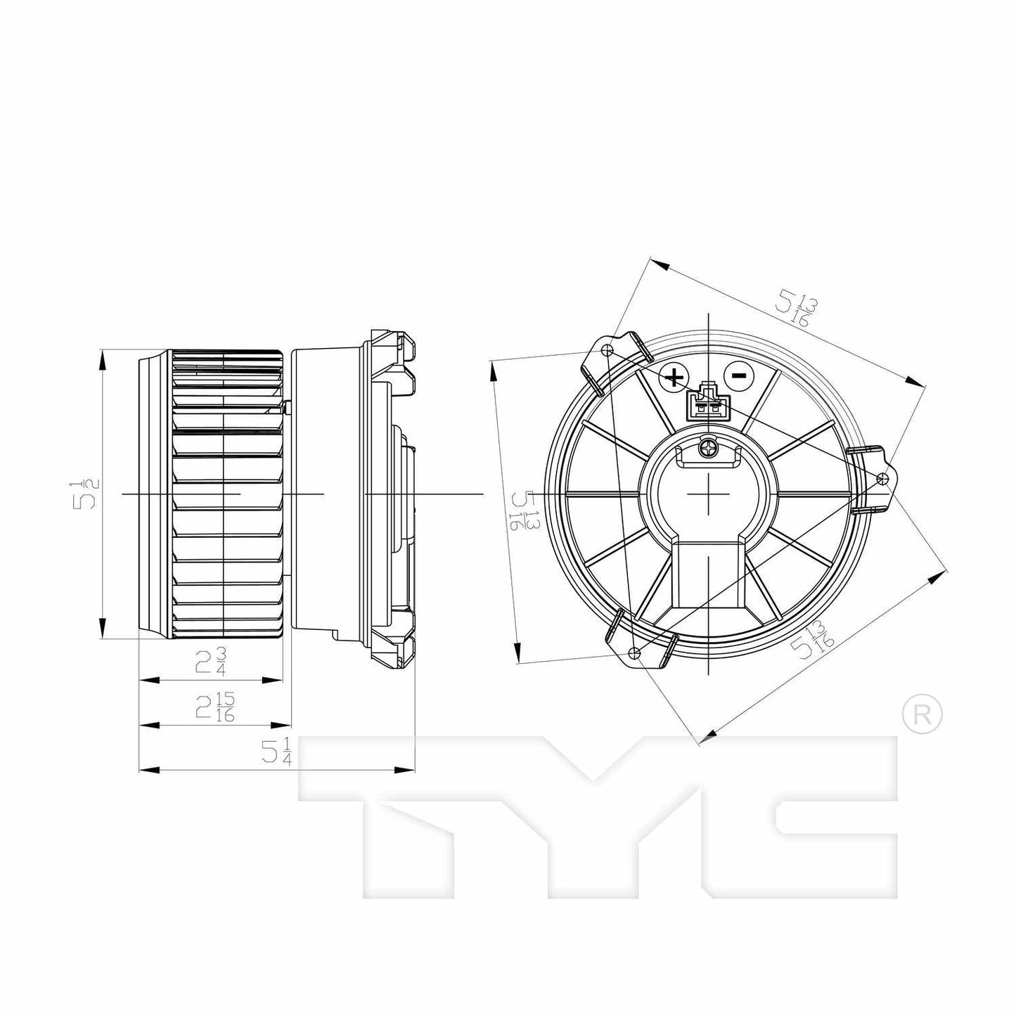 TYC HVAC Blower Motor 700303