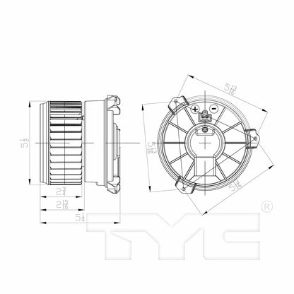 TYC HVAC Blower Motor 700303