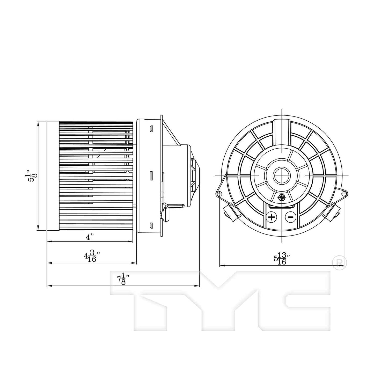 TYC HVAC Blower Motor 700304