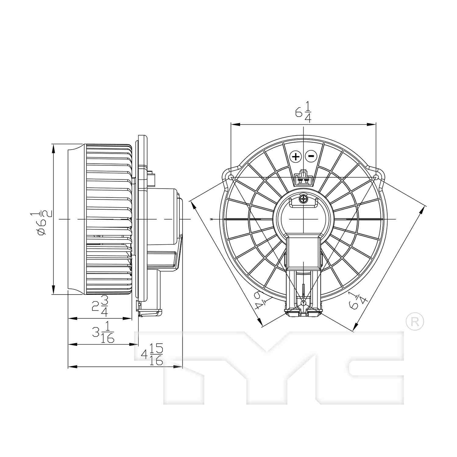 TYC HVAC Blower Motor 700312