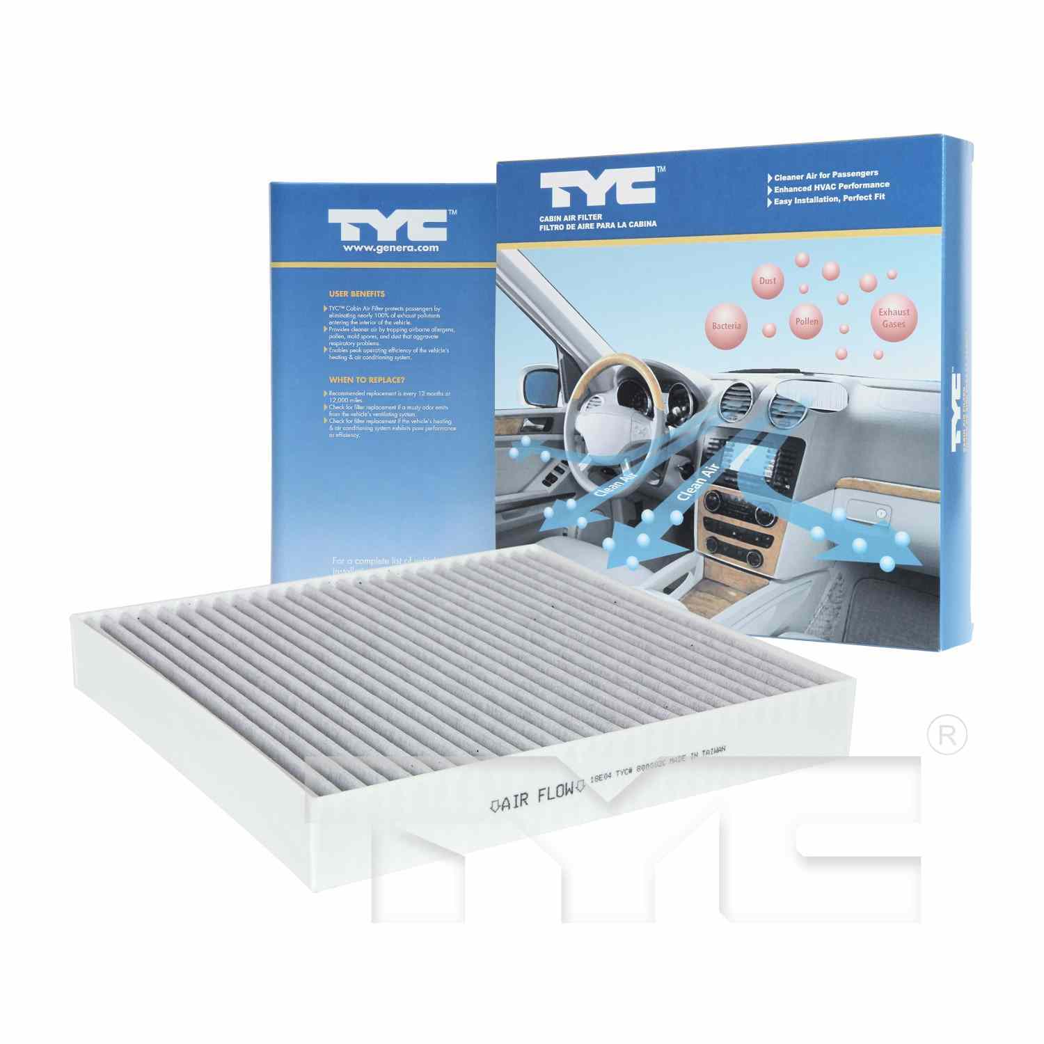 TYC Cabin Air Filter 800002C