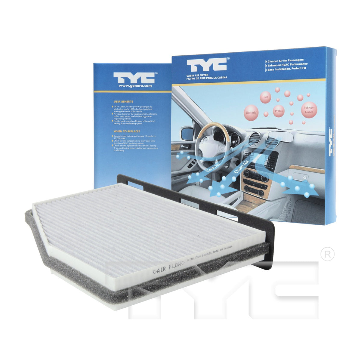 TYC Cabin Air Filter 800015C