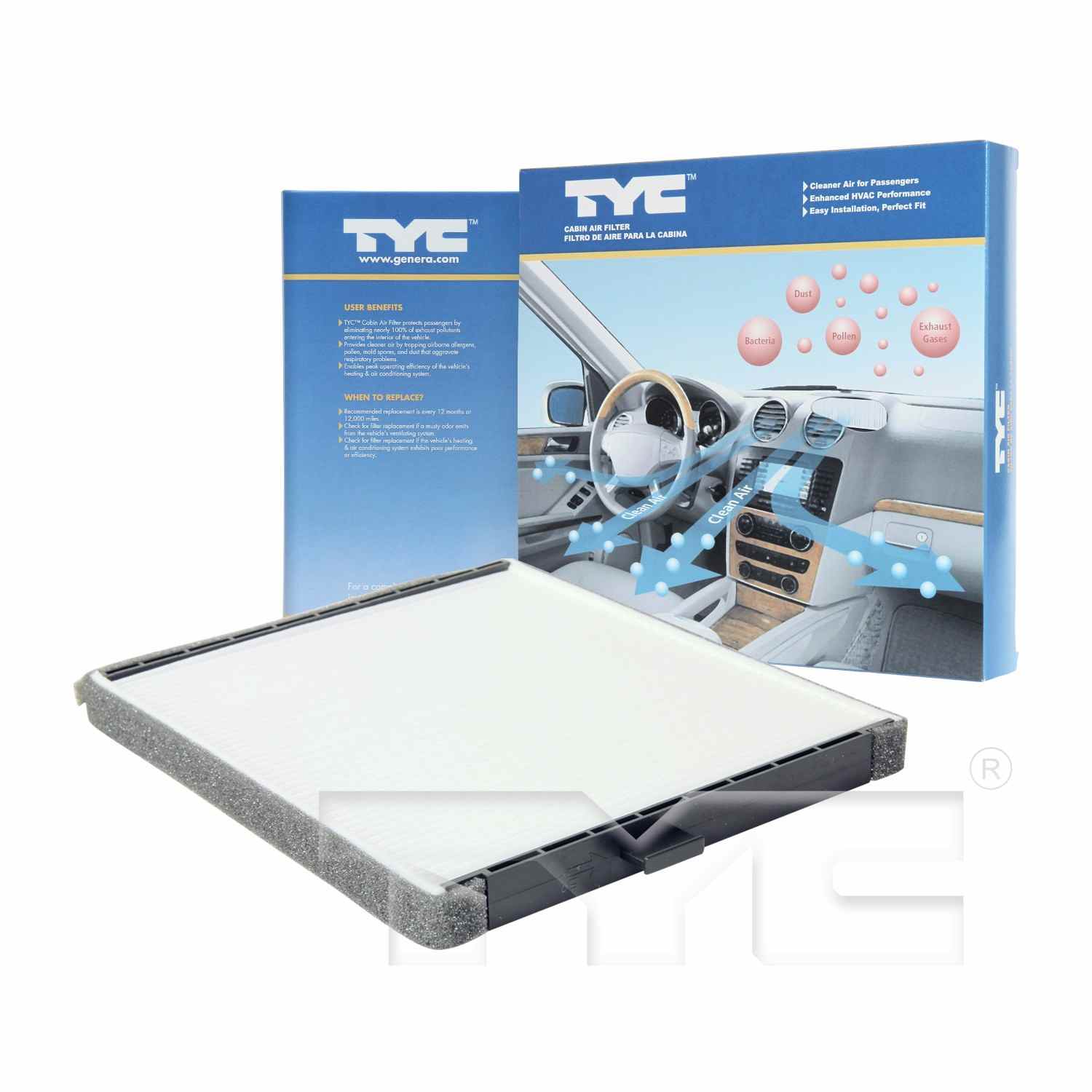 TYC Cabin Air Filter 800027P