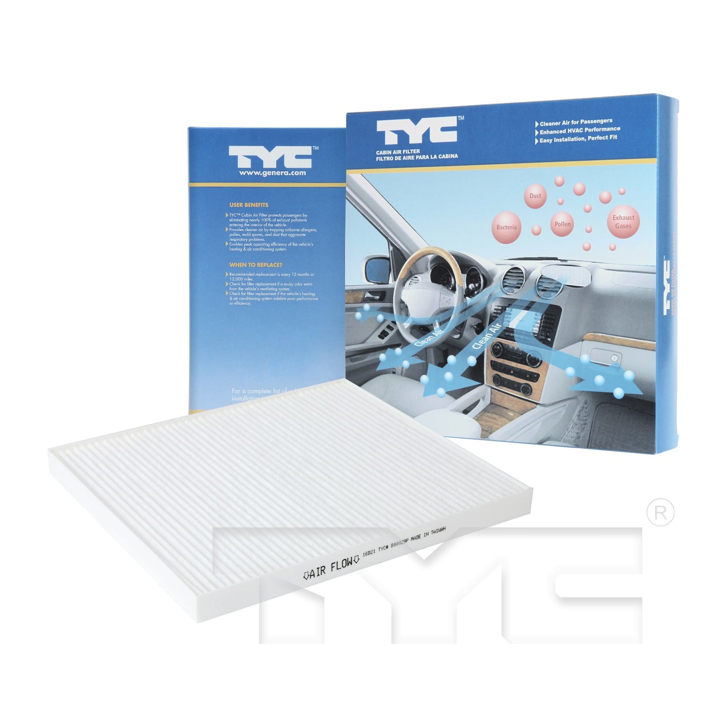TYC Cabin Air Filter 800029P