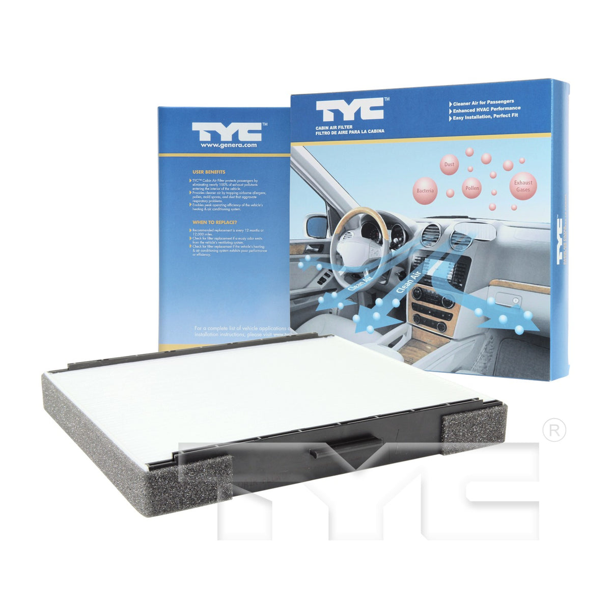 TYC Cabin Air Filter 800030P