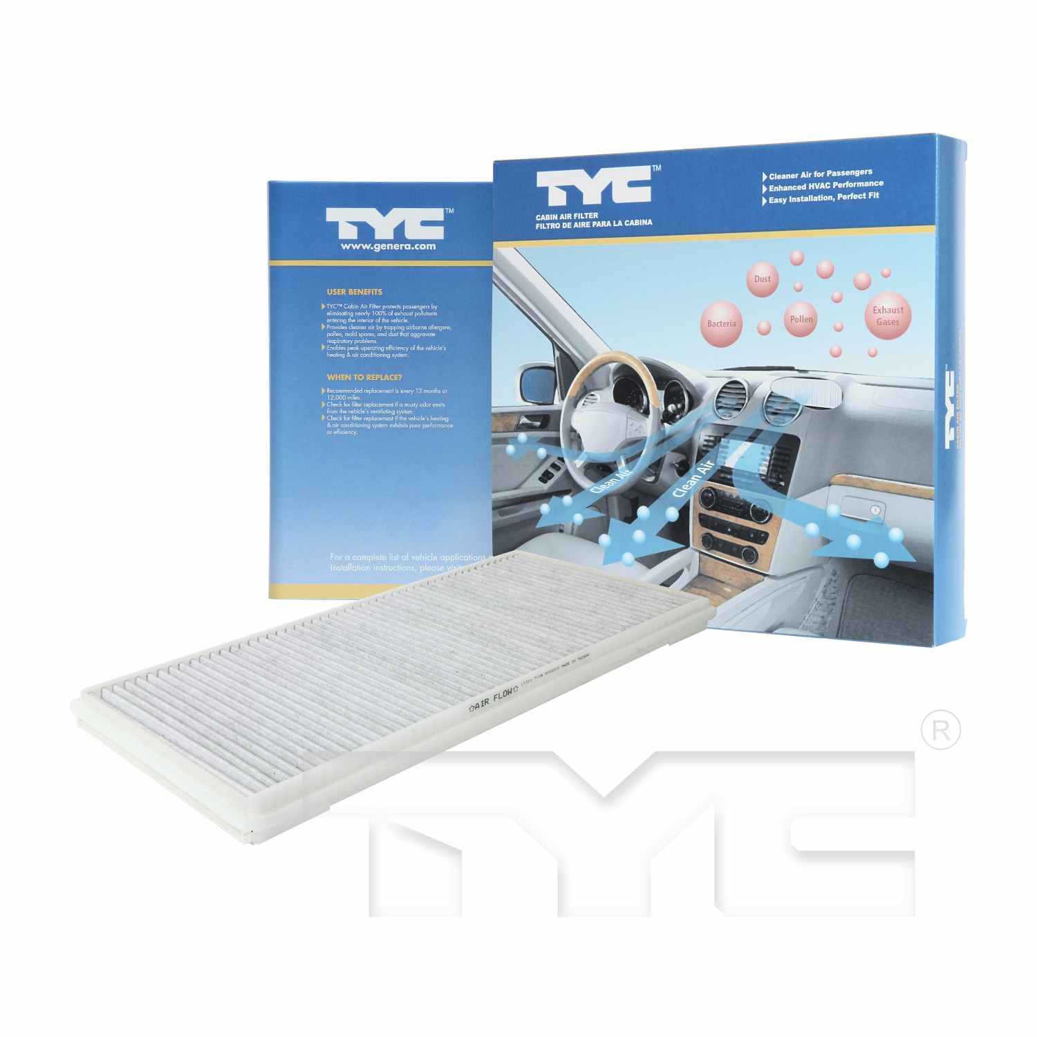 TYC Cabin Air Filter 800031C