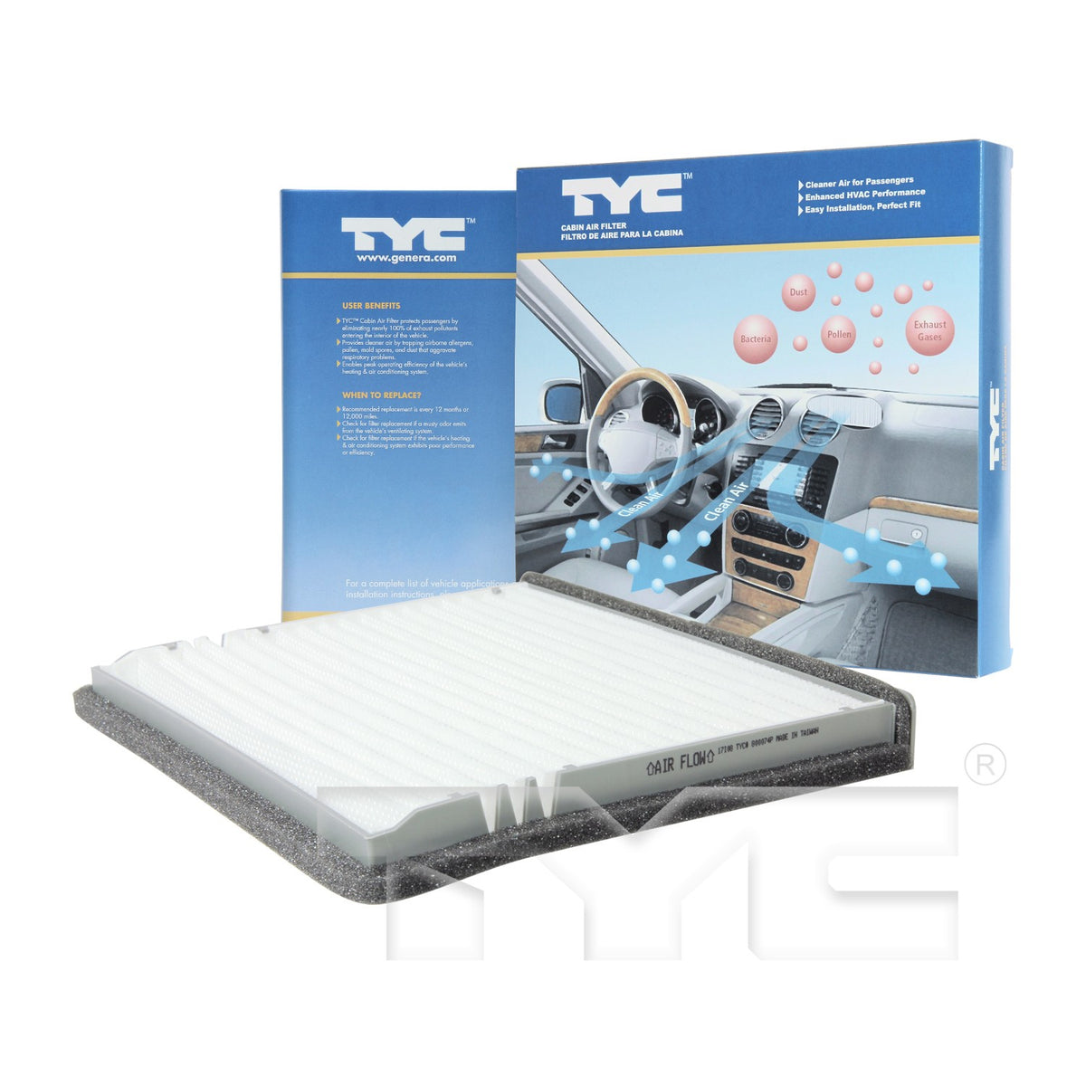 TYC Cabin Air Filter 800074P