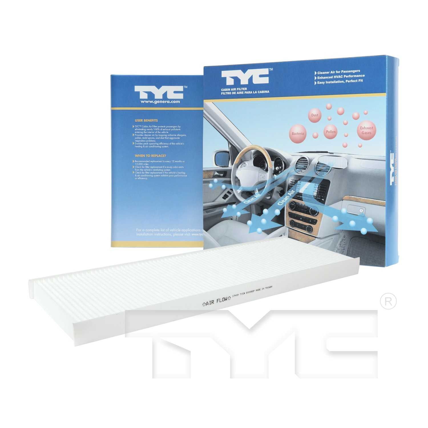 TYC Cabin Air Filter 800082P