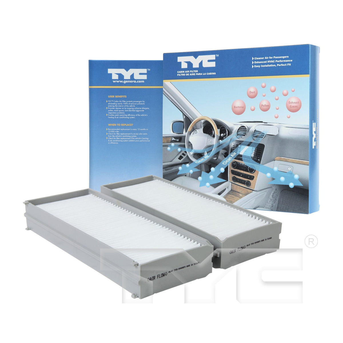 TYC Cabin Air Filter 800096P2