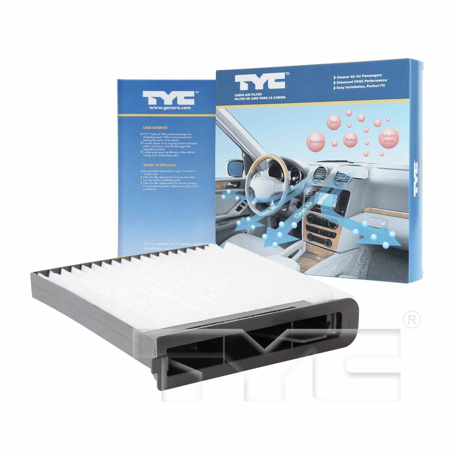 TYC Cabin Air Filter 800101P