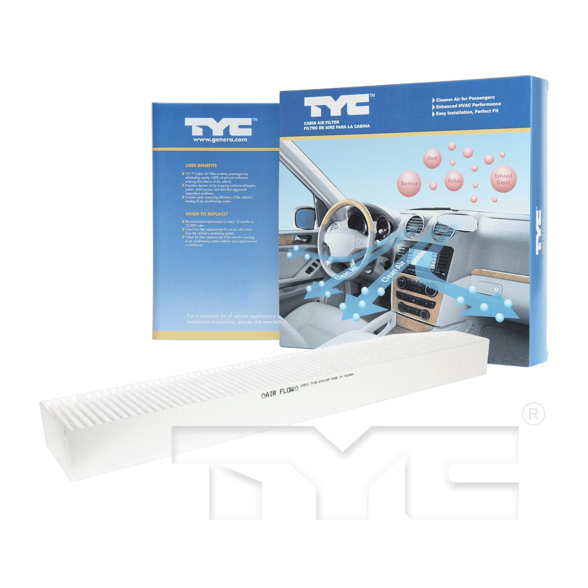 TYC Cabin Air Filter 800109P