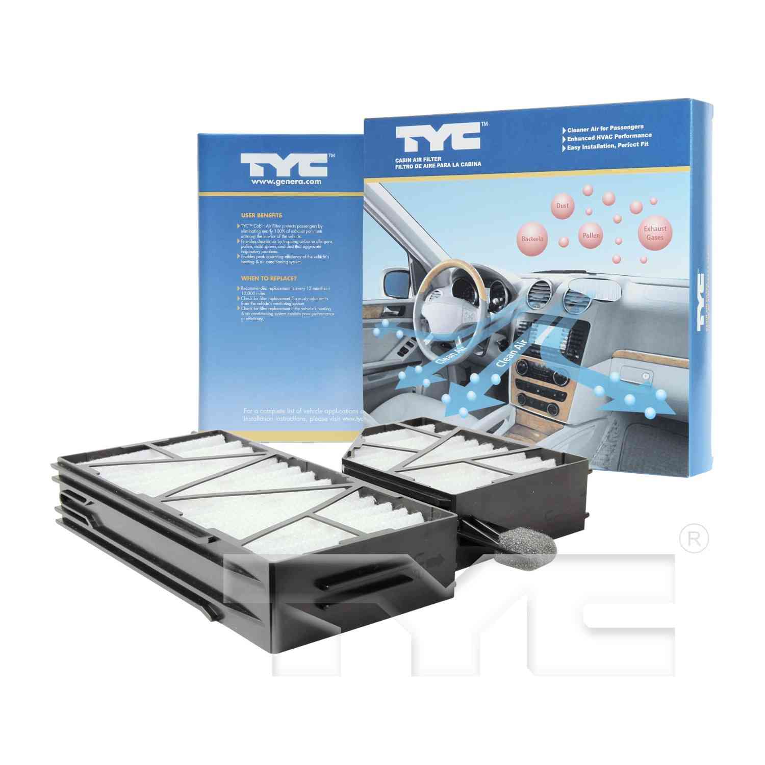 TYC Cabin Air Filter 800119P2
