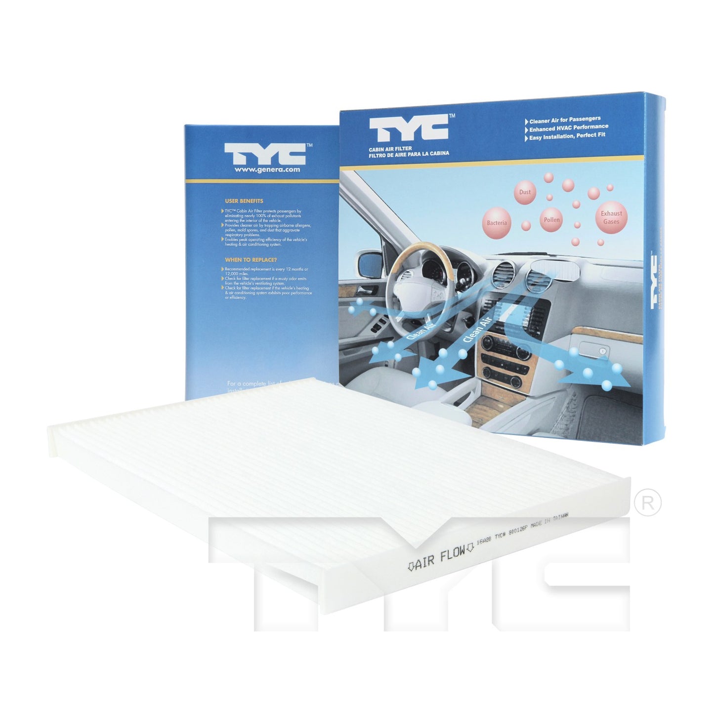 TYC Cabin Air Filter 800126P