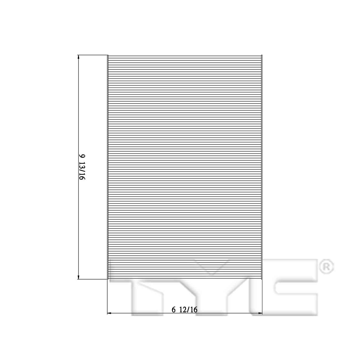 TYC Cabin Air Filter 800135P