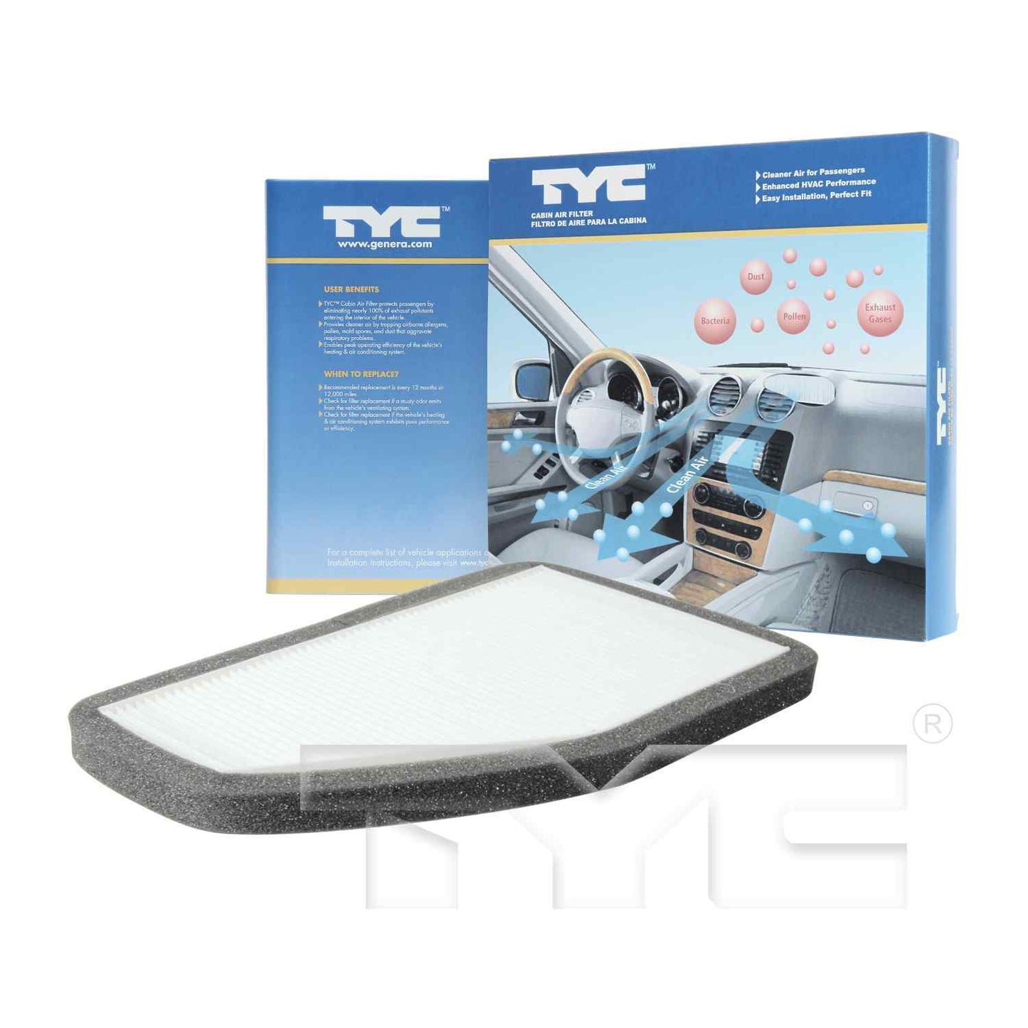 TYC Cabin Air Filter 800139P