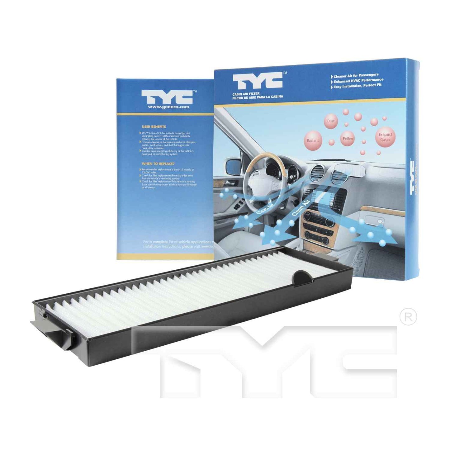 TYC Cabin Air Filter 800141P