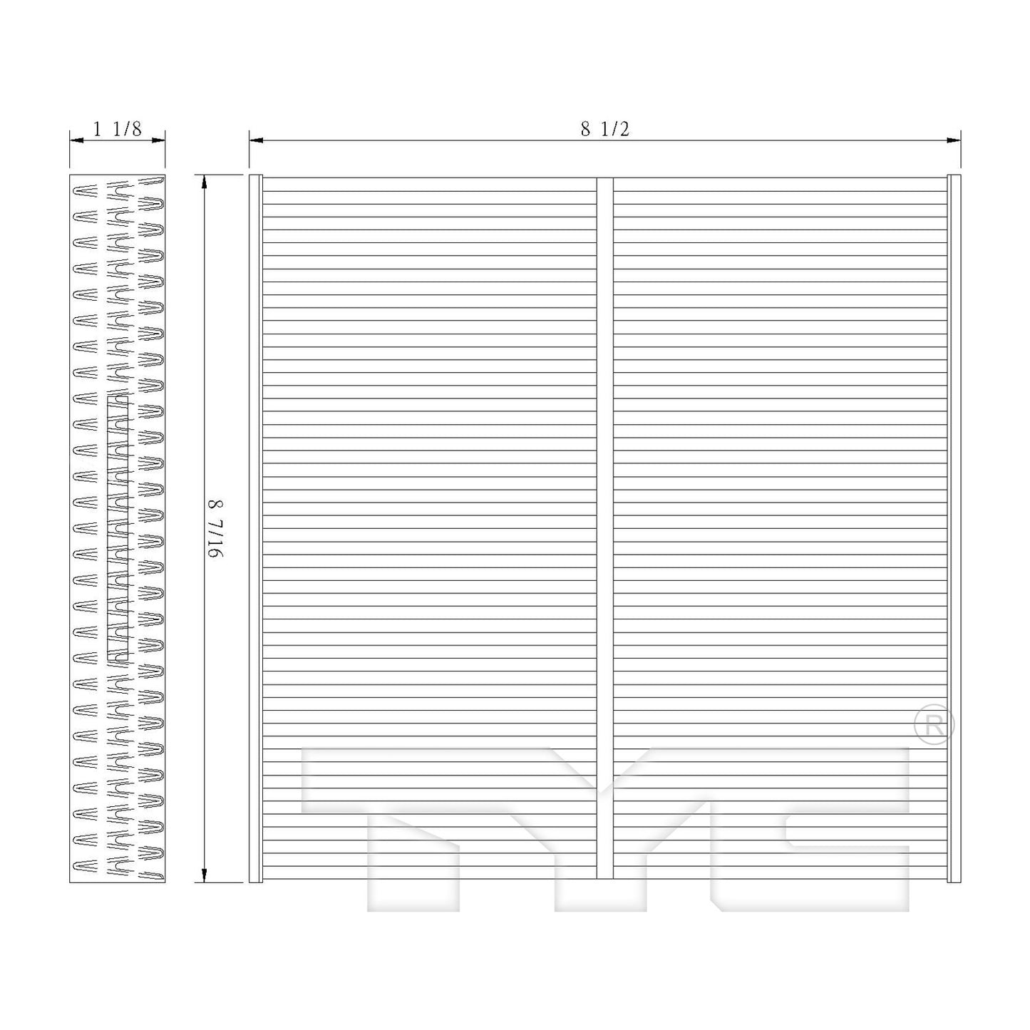 TYC Cabin Air Filter 800154C