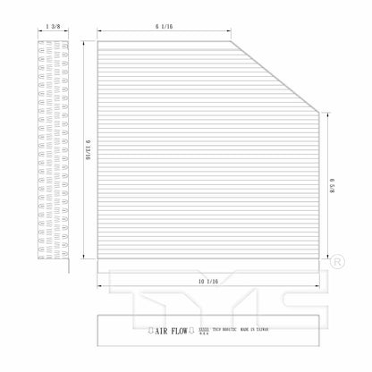 TYC Cabin Air Filter 800169C