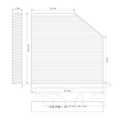 TYC Cabin Air Filter 800169C