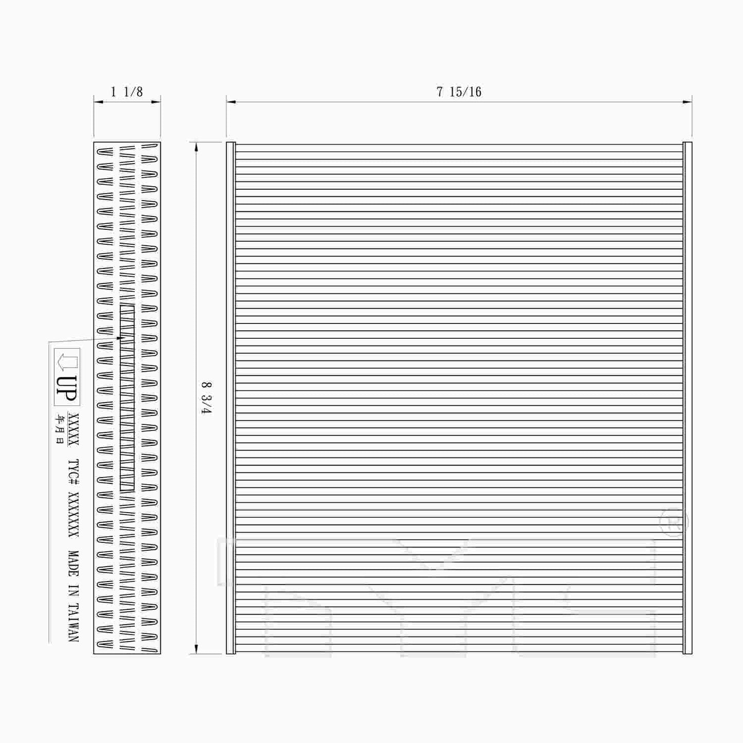 TYC Cabin Air Filter 800179C