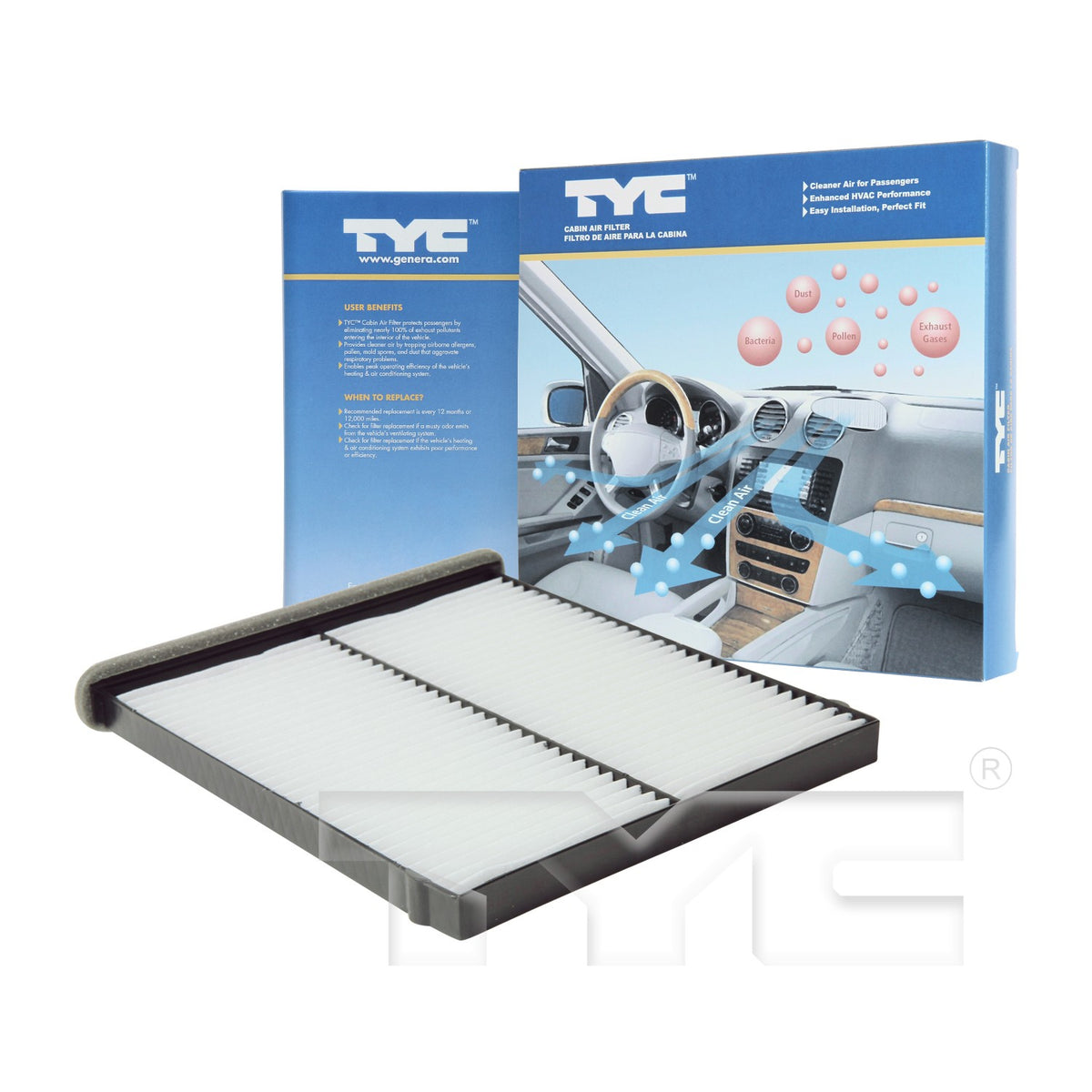 TYC Cabin Air Filter 800185P