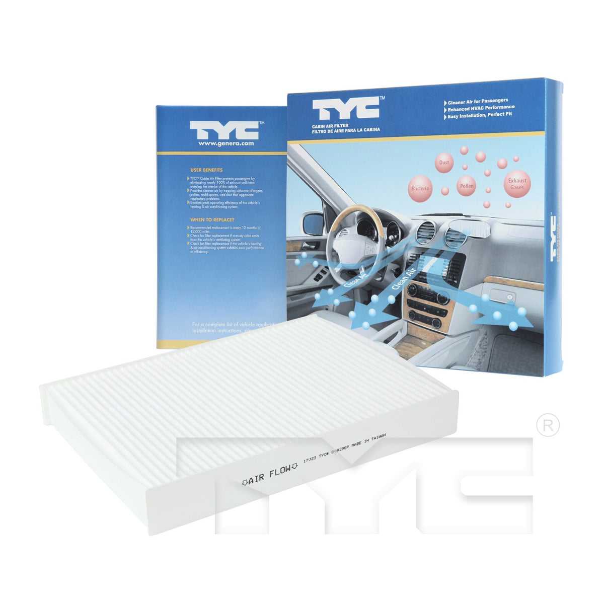 TYC Cabin Air Filter 800196P