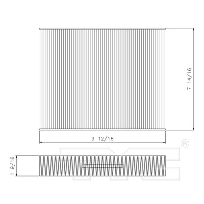 TYC Cabin Air Filter 800200C