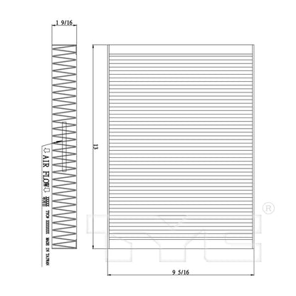 TYC Cabin Air Filter 800204C