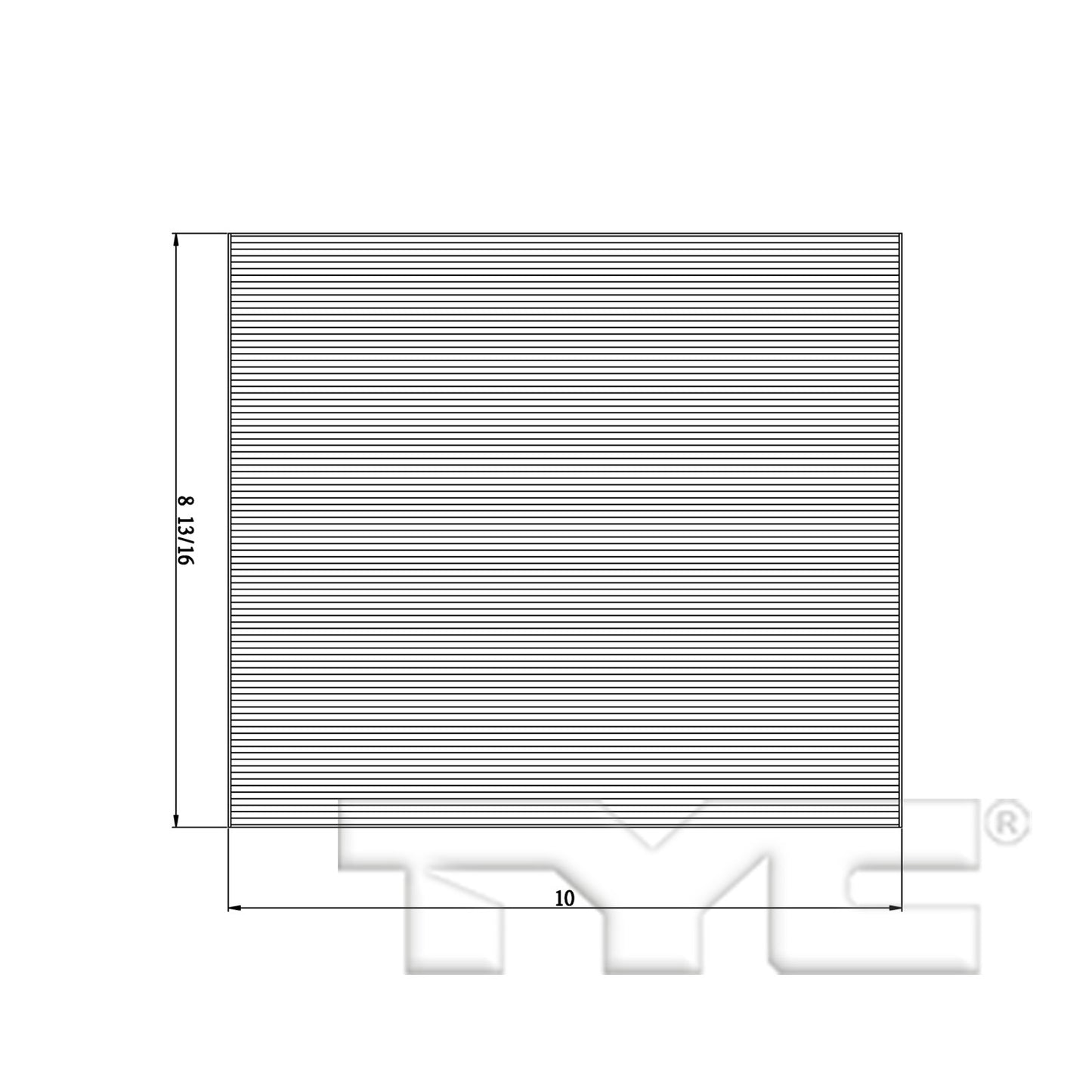 TYC Cabin Air Filter 800210P