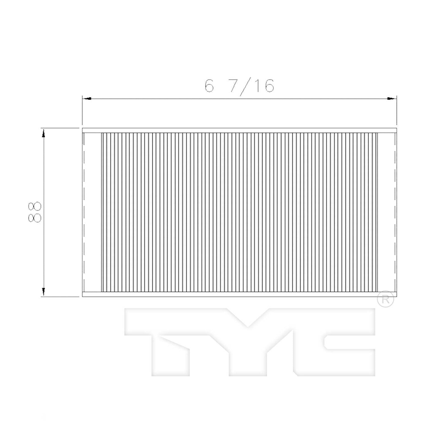 TYC Cabin Air Filter 800215P2