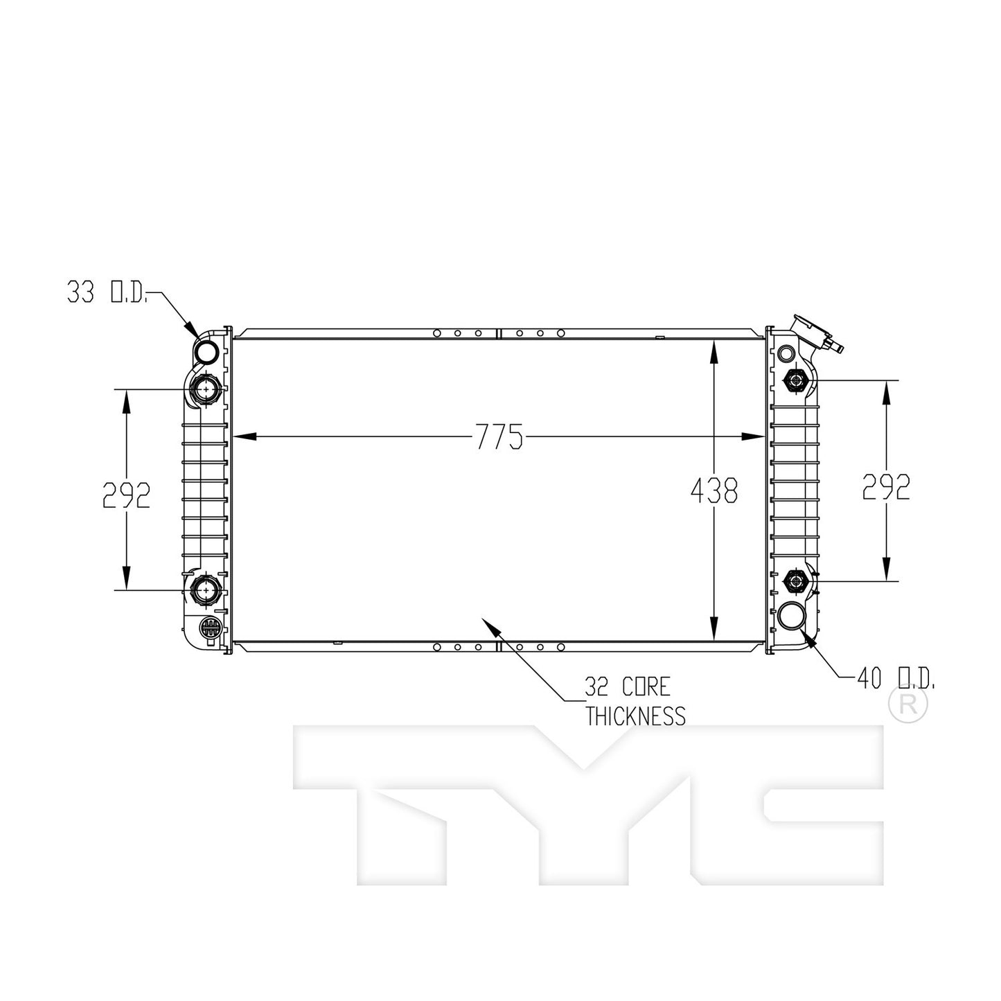 TYC TYC Radiator 856