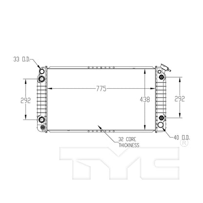 TYC TYC Radiator 856