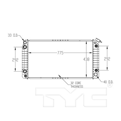 TYC TYC Radiator 856